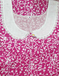 Cotton Pleated , Side zip, With Pockets Medium Printed Nighty