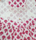 Cotton Pleated , Side zip, With Pockets Medium Printed Nighty