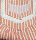 Cotton Pleated , With Pockets, Half Open Medium Printed Nighty