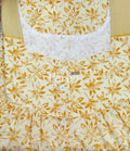 Cotton Pleated , With Pockets, Half Open Large Printed Nighty