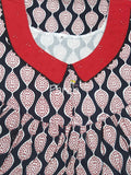Cotton Pleated , Side zip, With Pockets Medium Printed Nighty