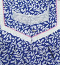 Cotton Pleated , Side zip, With Pockets Medium Printed Nighty