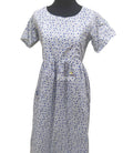 Cotton Pleated , Side zip, With Pockets, With belt strap Small Printed Maternity Wear