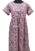 Cotton Pleated , Side zip, With Pockets, With belt strap Small Printed Maternity Wear