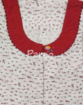Cotton A-line churidar cut, With Pockets, Half Open Medium Printed Nighty
