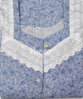 Cotton A-line churidar cut, With Pockets, Half Open Large Printed Nighty