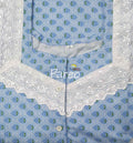 Cotton A-line churidar cut, With Pockets, Half Open Large Printed Nighty