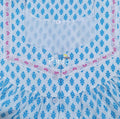 Cotton Pleated , With Pockets, Half Open Large Printed Nighty