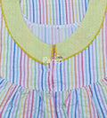 Cotton Pleated , With Pockets, Half Open Large Printed Nighty