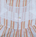 Cotton Pleated , With Pockets, Half Open Large Printed Nighty