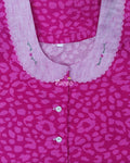 Cotton A-line churidar cut, With Pockets, Half Open Medium Printed Nighty