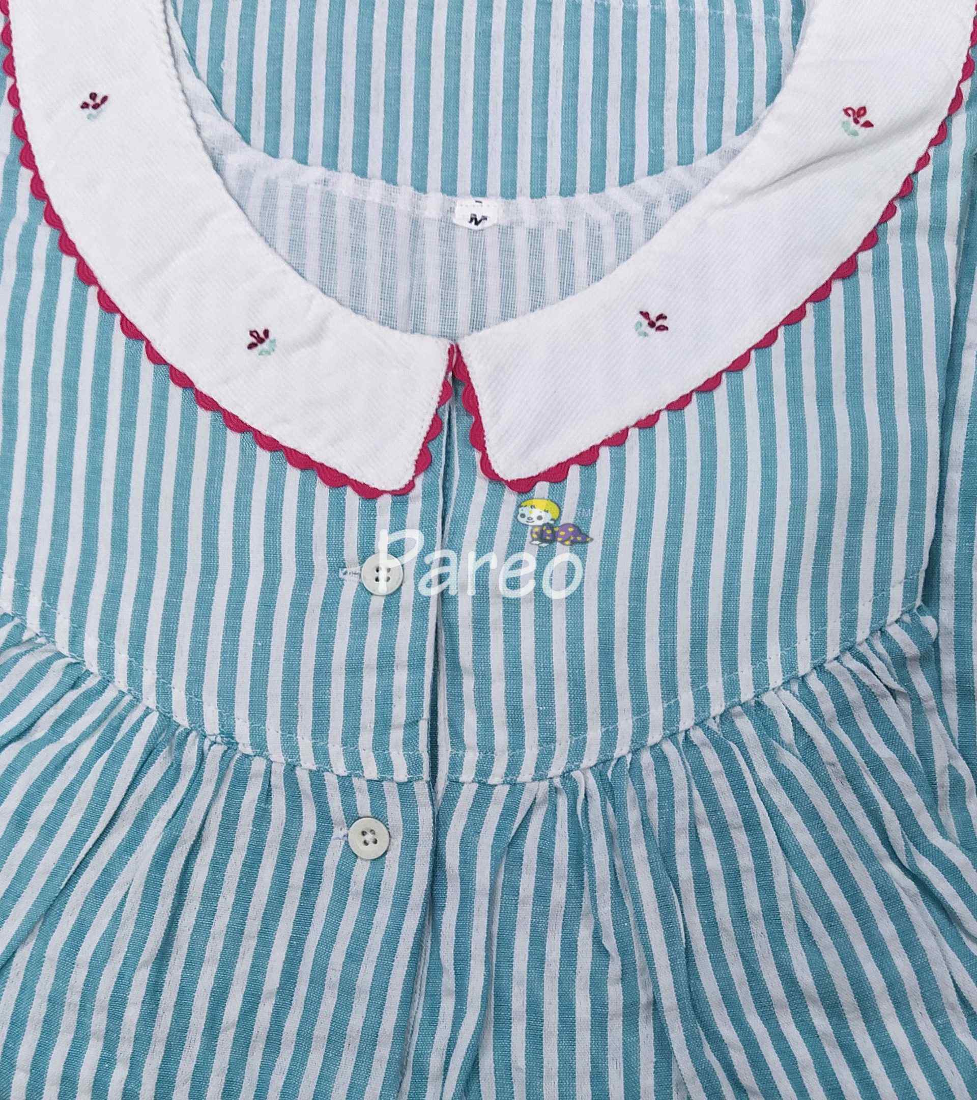 Bantex With Pockets, Half Open Medium Printed Nighty