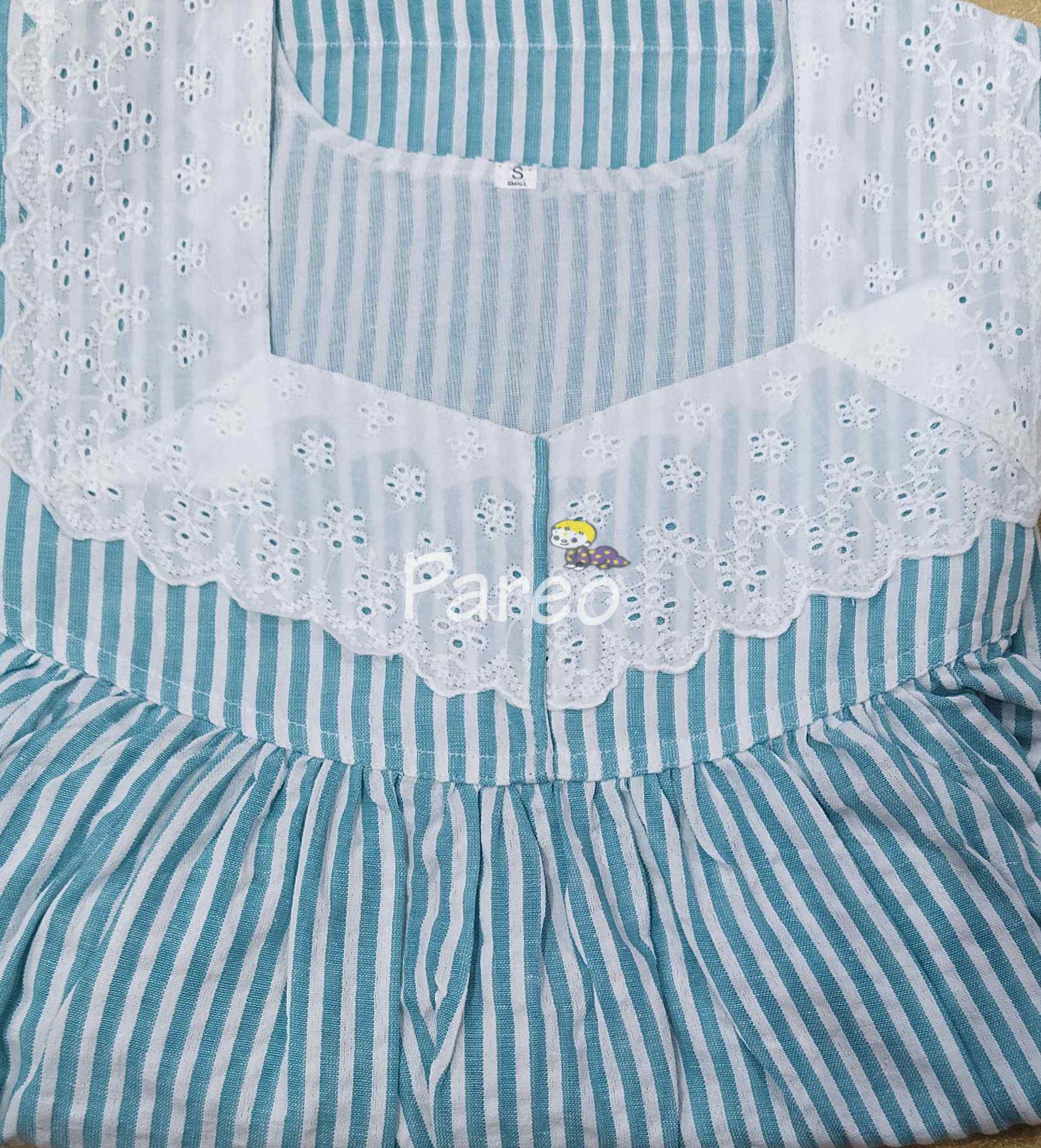 Bantex With Pockets, No Open Small Printed Nighty