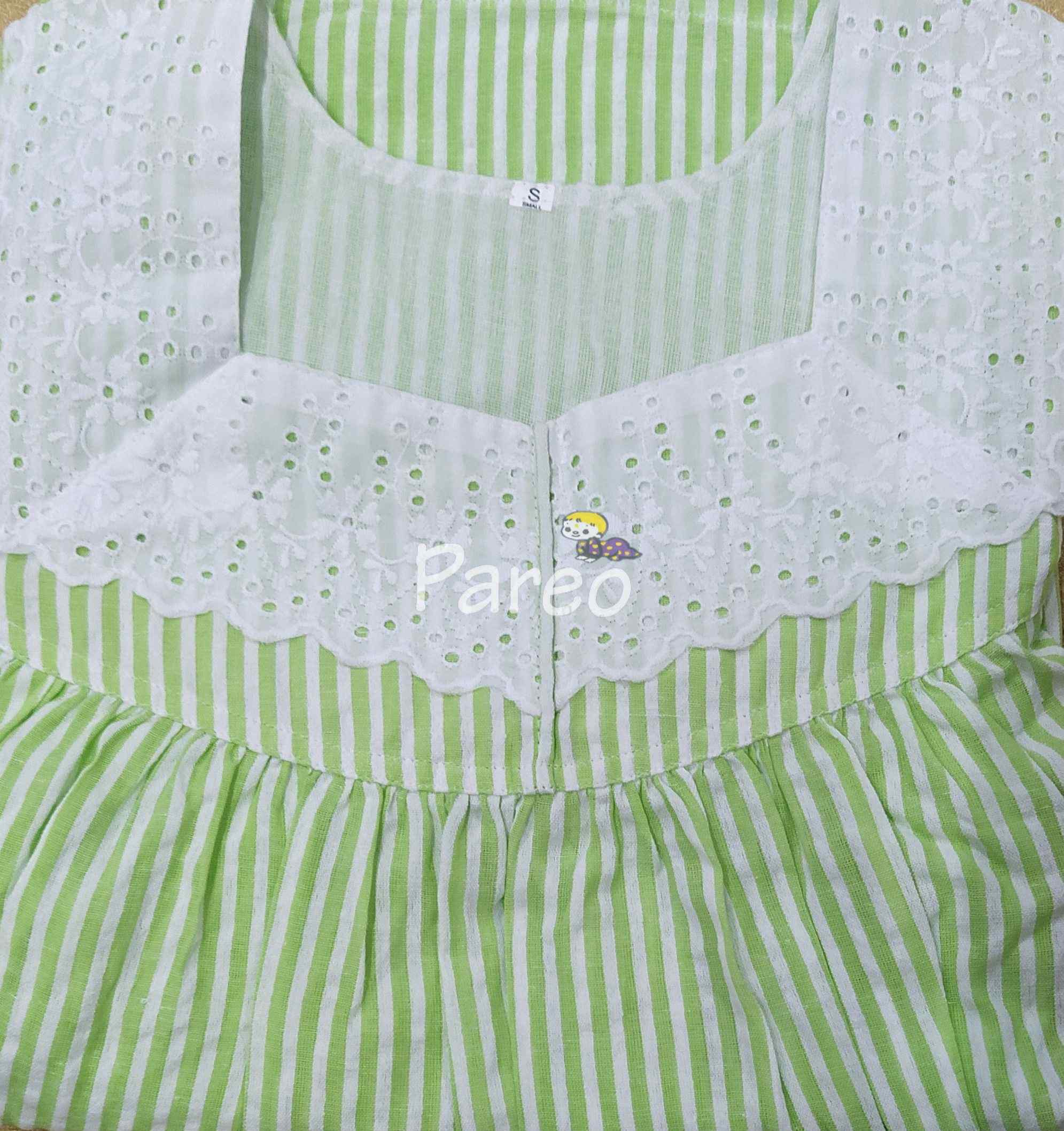 Bantex With Pockets, No Open Small Printed Nighty