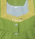 Cotton With Pockets, Half Open Small Printed Nighty