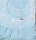Cotton With Pockets, Half Open Small Printed Nighty