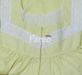 Cotton haccobaWith Pockets, Half Open Large Printed Nighty