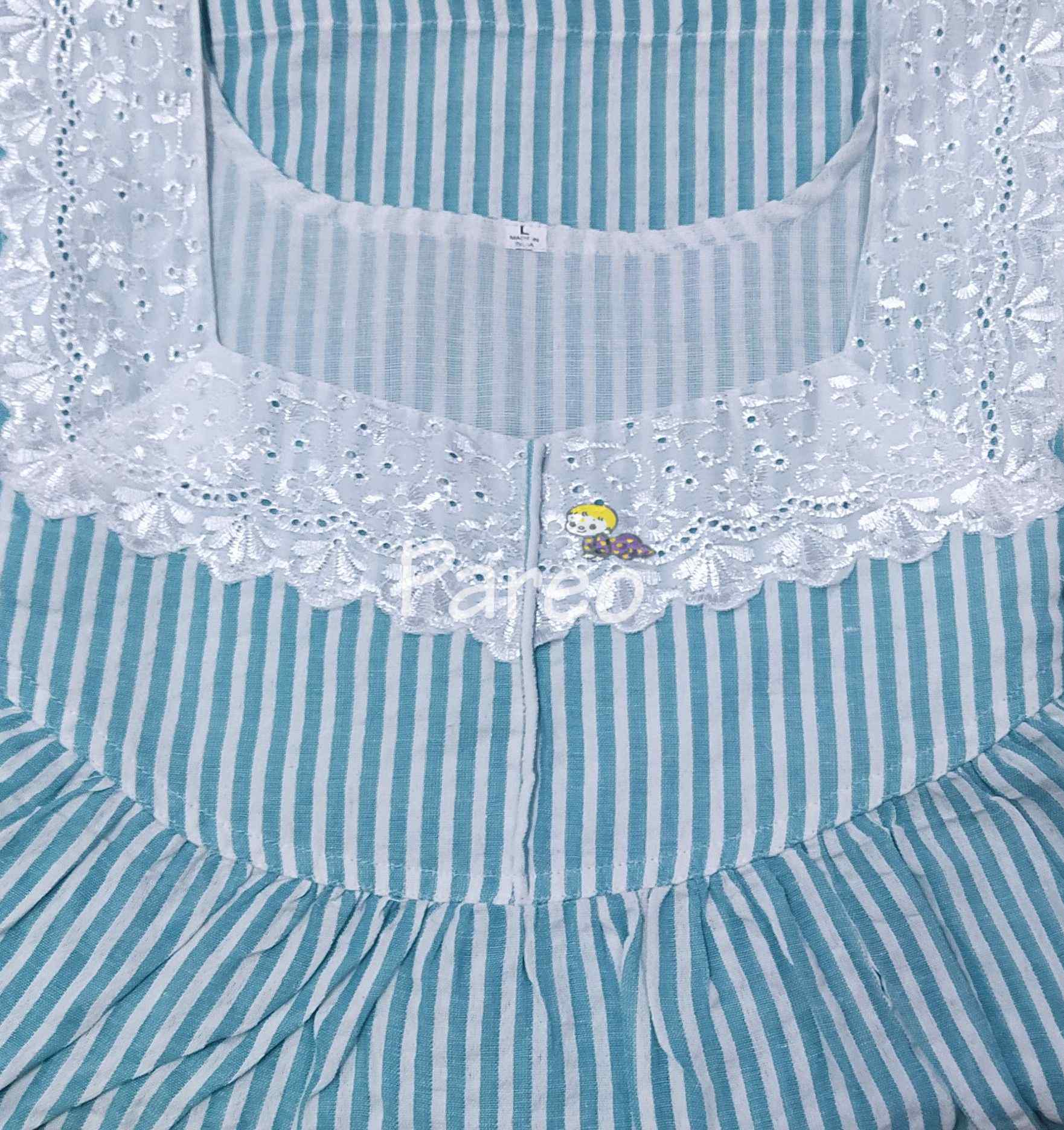 Bantex With Pockets, No Open Large Printed Nighty