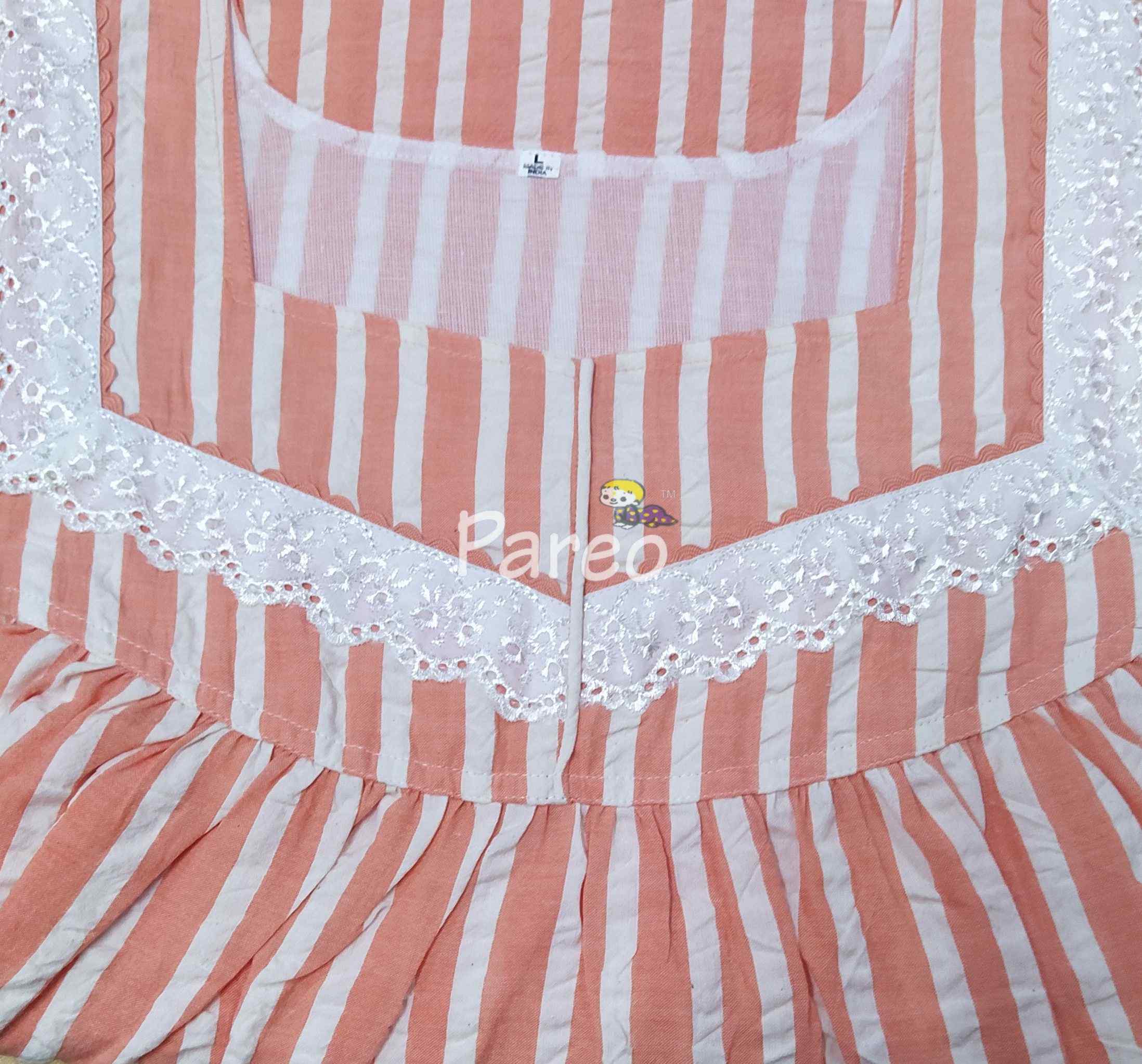 Bantex With Pockets, No Open Large Printed Nighty