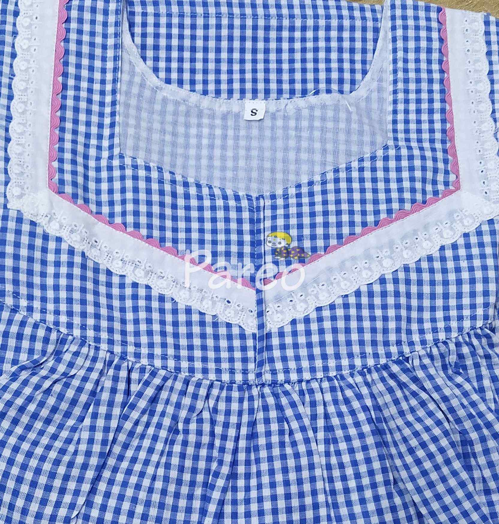 Bantex With Pockets, No Open Small Printed Nighty