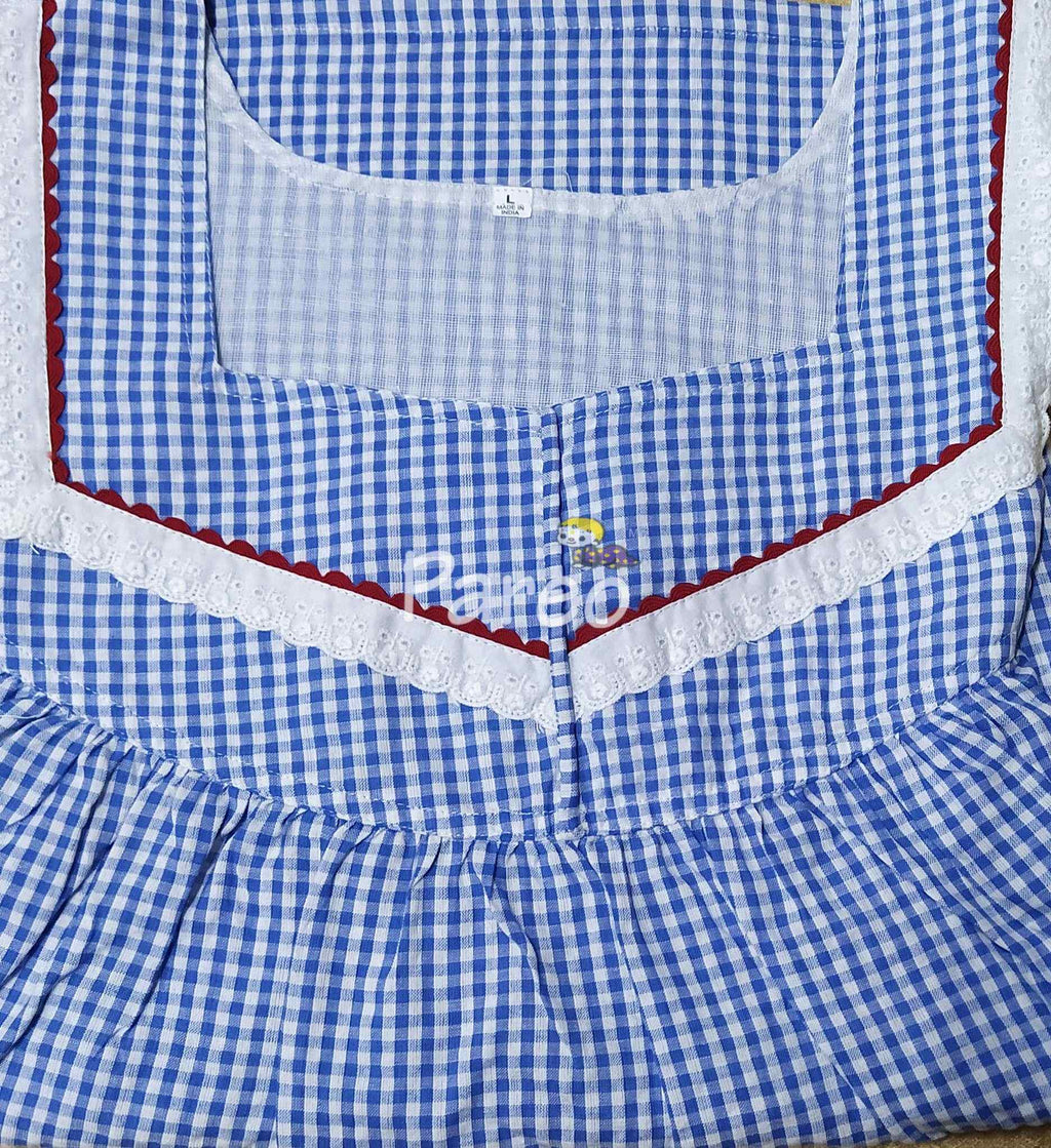 Bantex With Pockets, No Open Large Printed Nighty