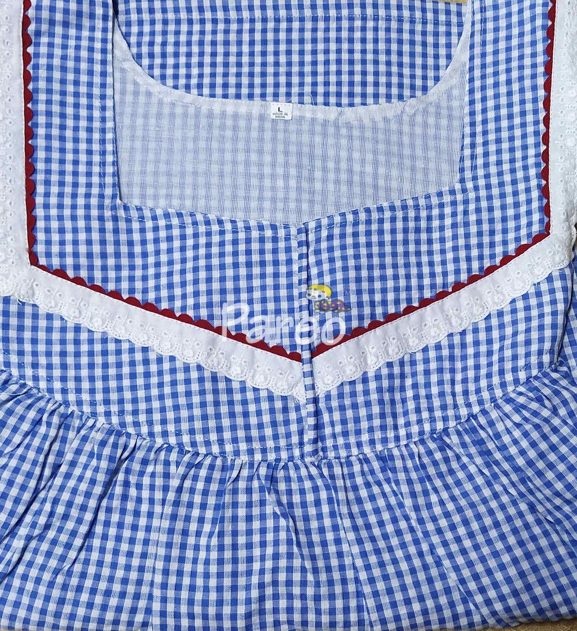 Bantex With Pockets, No Open Large Printed Nighty