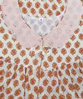 Soft Cotton With Pockets, Half Open Medium Printed Nighty