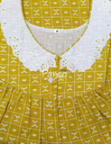 Soft Cotton With Pockets, Half Open Medium Printed Nighty