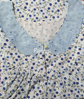 Cotton With Pockets, Half Open Medium Printed Nighty