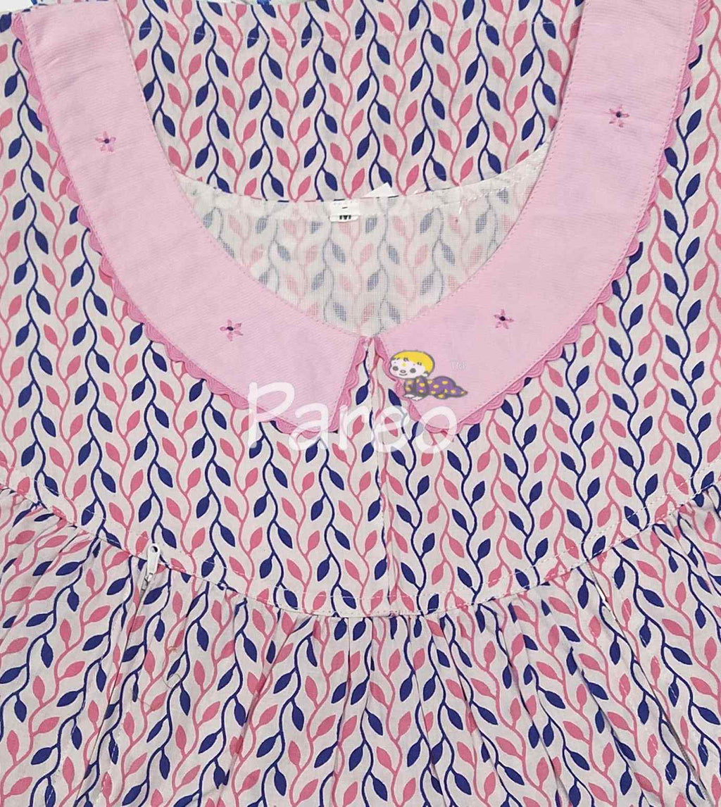 Cotton Side zip, With Pockets Medium Printed Nighty