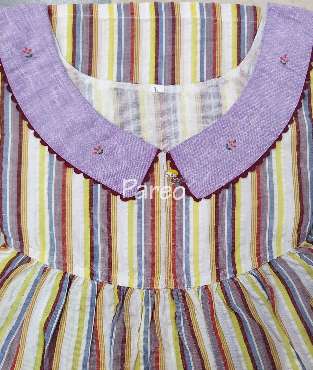 Bantex With Pockets, No Open Large Printed Nighty