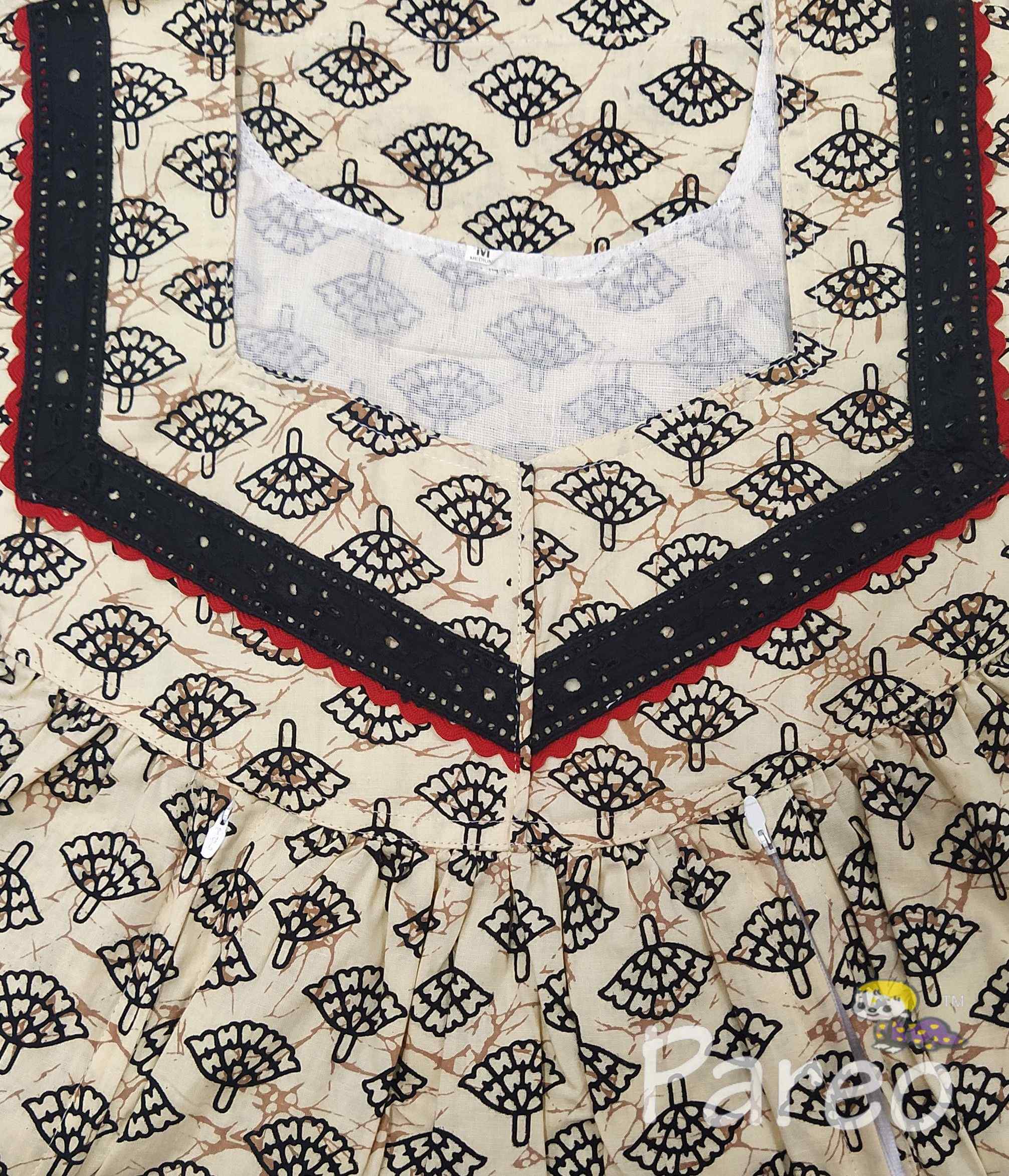 Cotton Side zip, With Pockets Medium Printed Nighty