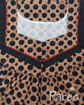 Cotton With Pockets, Central zip Medium Printed Nighty