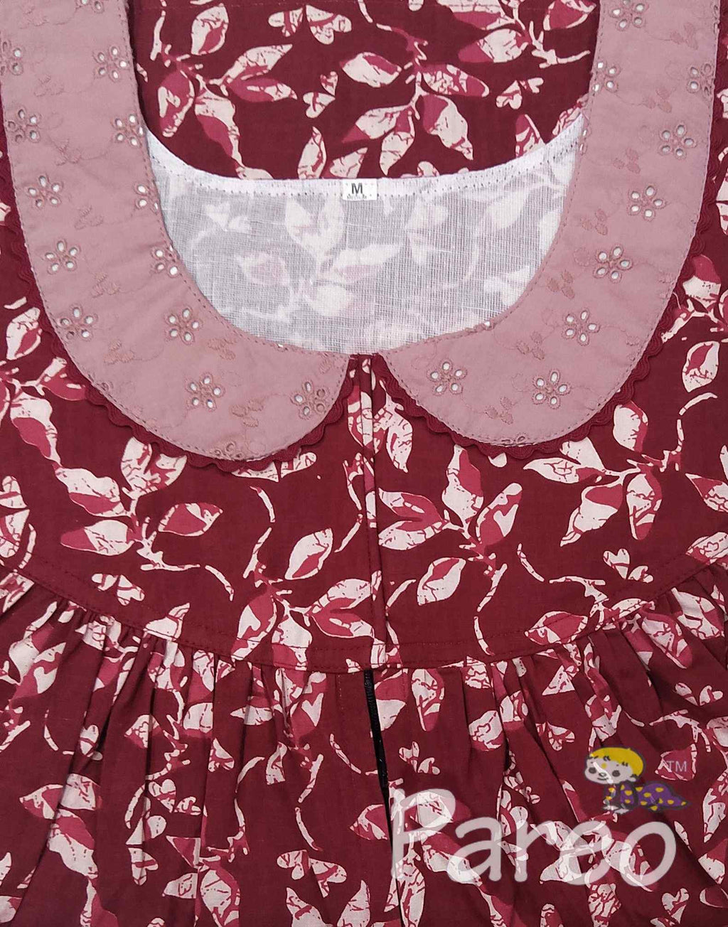Cotton With Pockets, Central zip Medium Printed Nighty