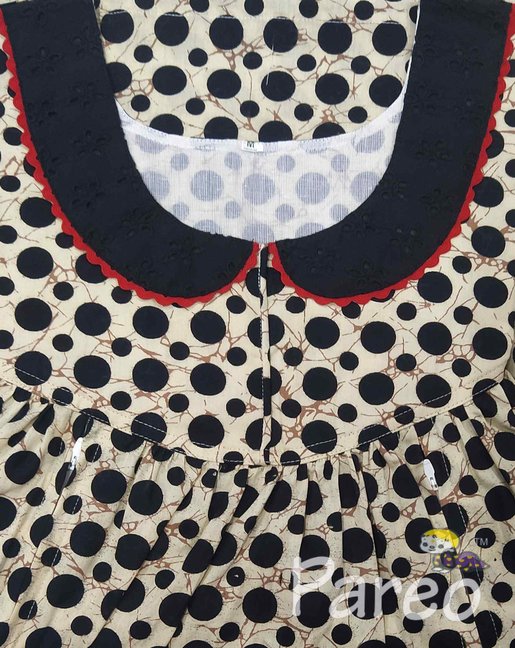 Cotton Side zip, With Pockets Medium Printed Nighty