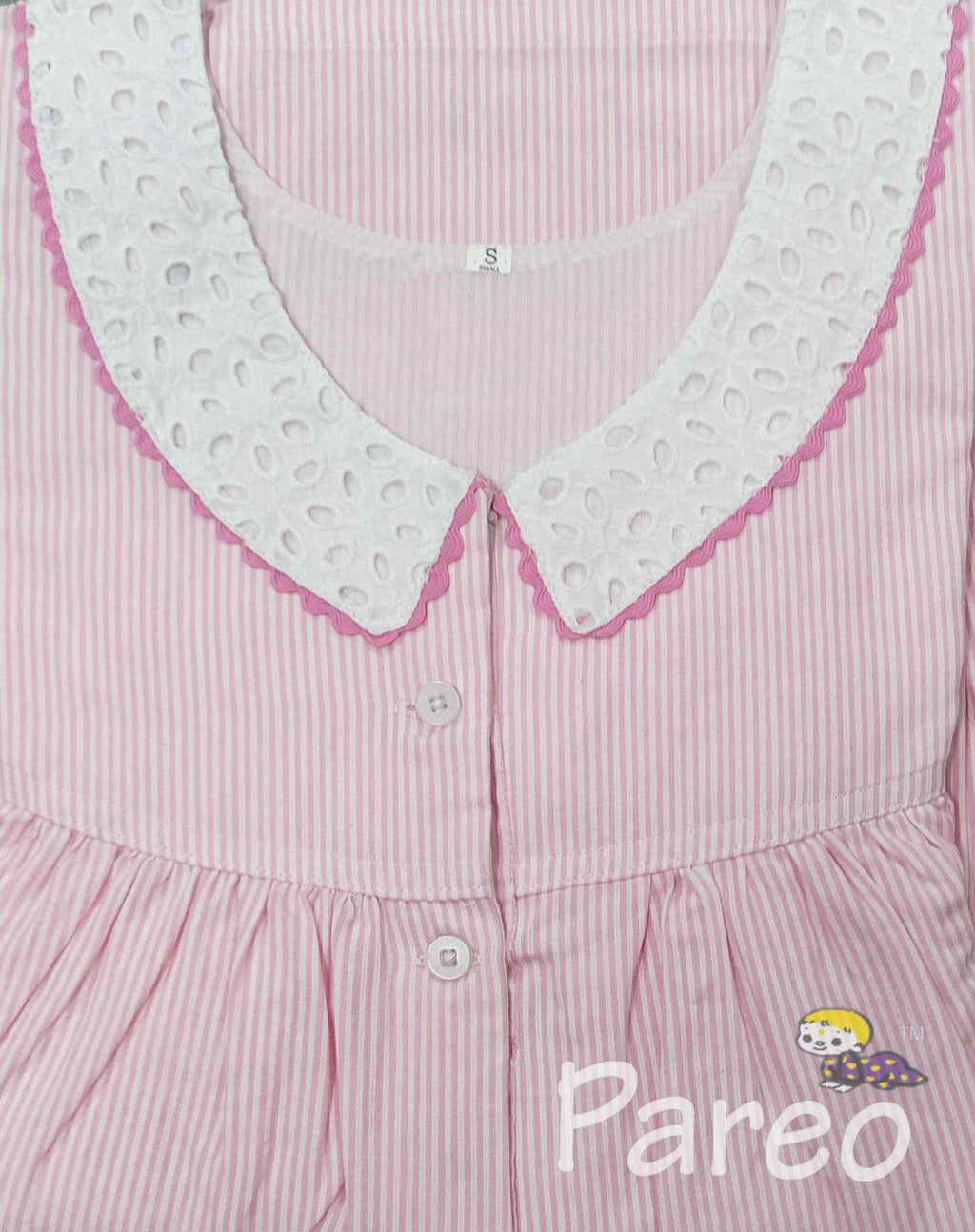 Bantex With Pockets, Half Open Small Printed Nighty