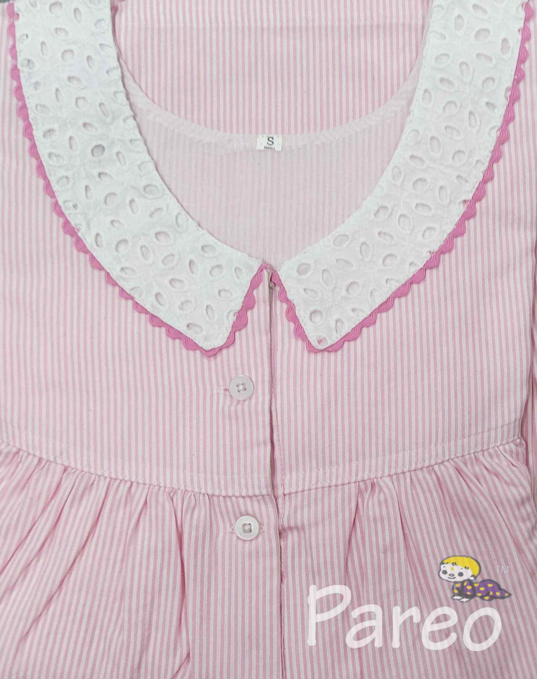 Bantex With Pockets, Half Open Small Printed Nighty
