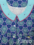 Cotton With Pockets, Half Open Small Printed Nighty
