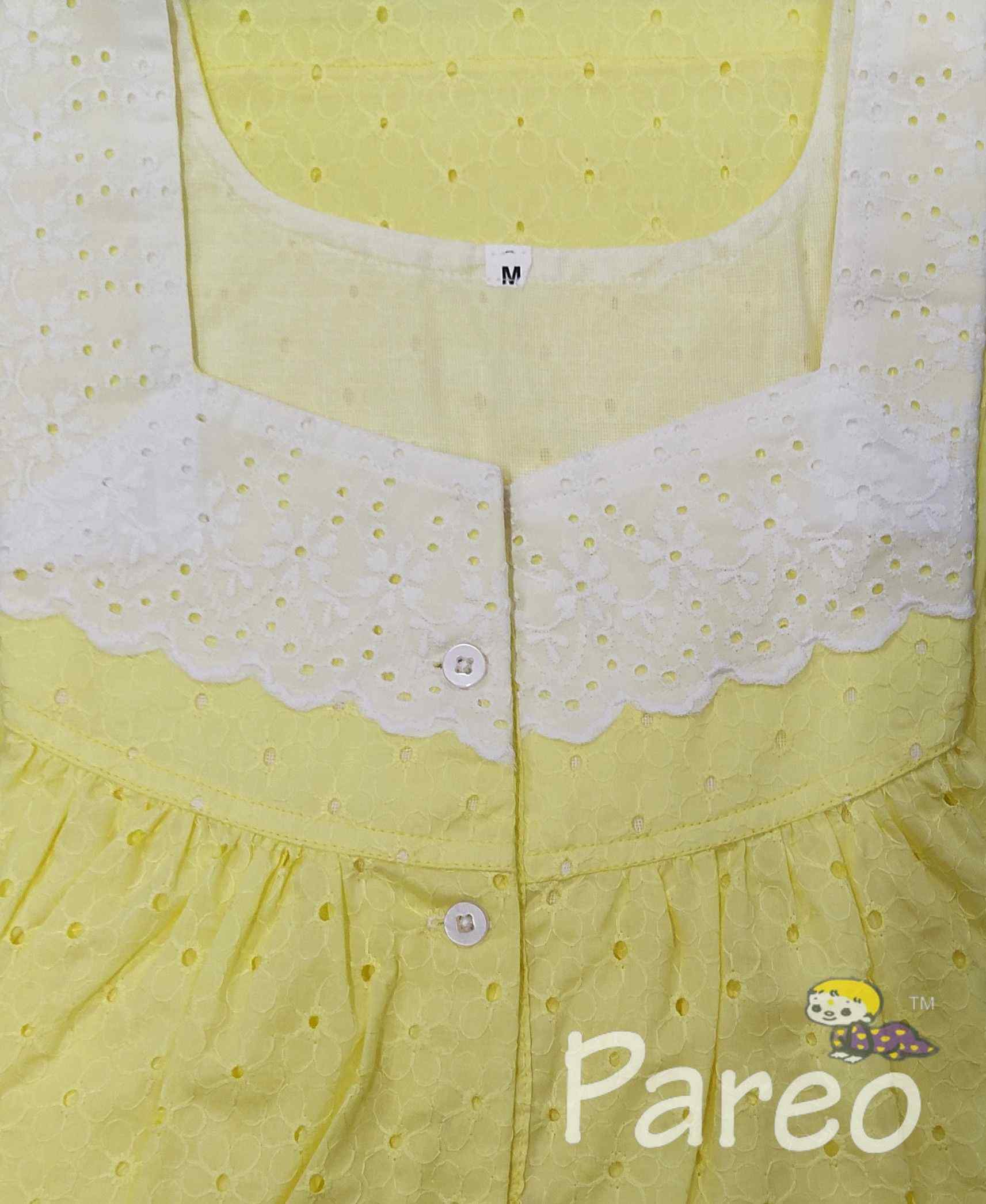 Hacoba With Pockets, Half Open Medium Printed Nighty