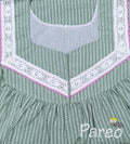 Soft Cotton With Pockets, Half Open Medium Printed Nighty