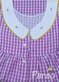 Cotton With Pockets, Half Open Small Printed Nighty