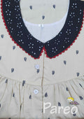Cotton With Pockets, Half Open Small Printed Nighty