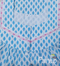 Cotton With Pockets, Half Open Large Printed Nighty