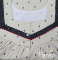 Cotton With Pockets, Half Open Large Printed Nighty