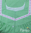 Cotton With Pockets, Half Open Large Printed Nighty
