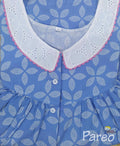 Cotton With Pockets, Half Open Medium Printed Nighty