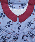 Rayon With Pockets, No Open Small Printed Nighty