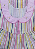 Bantex With Pockets, Half Open Small Printed Nighty