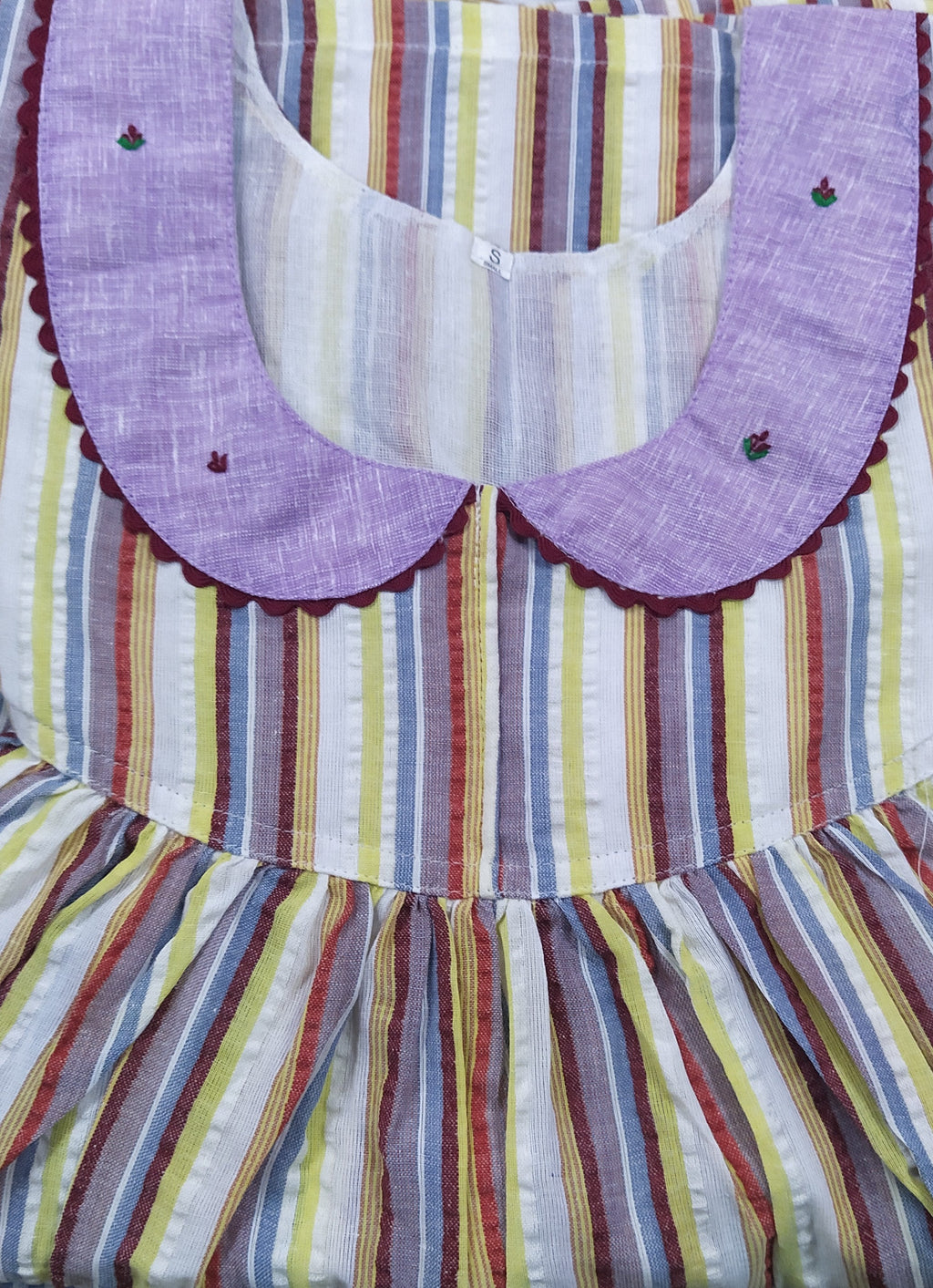 Bantex With Pockets, No Open Small Printed Nighty