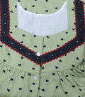 Rayon With Pockets,  halfOpen Small Printed Nighty